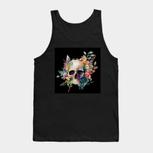 Flowery skeleton Tank Top